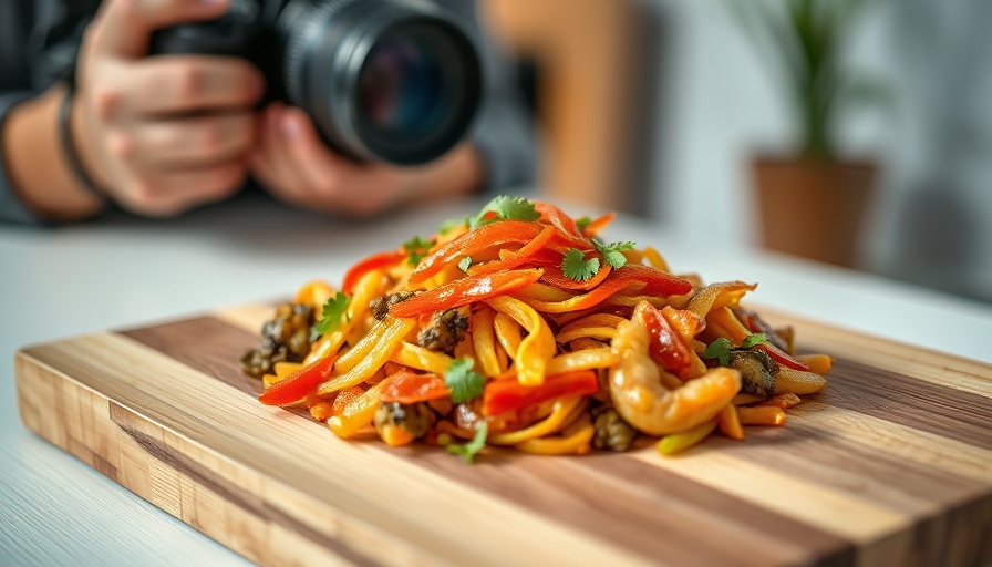 Megapixel Fotografie of a colorful dish being photographed.
