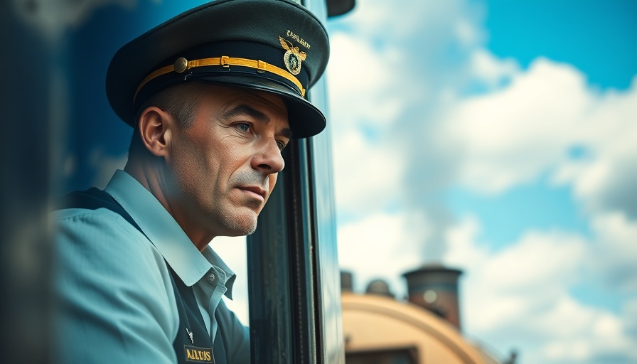 Historische Eisenbahnen Neumünster: man in train uniform at a window