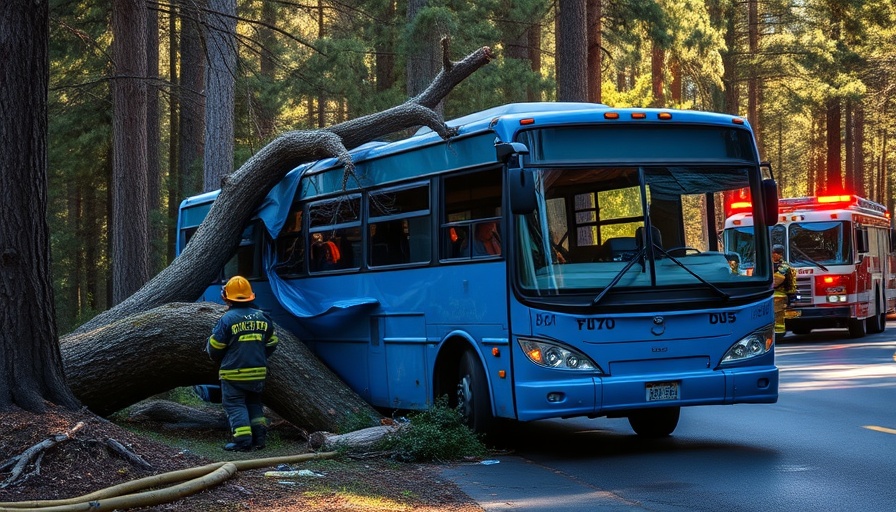 Linienbus Unfall in Stormarn, Verkehrssicherheit scene with firefighters.