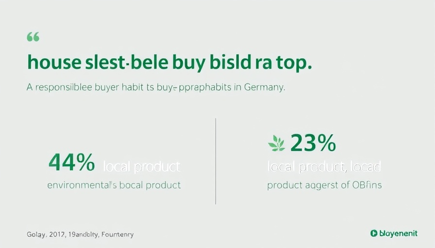 Infographic on verantwortungsvoll kaufen Deutschland with buying statistics.