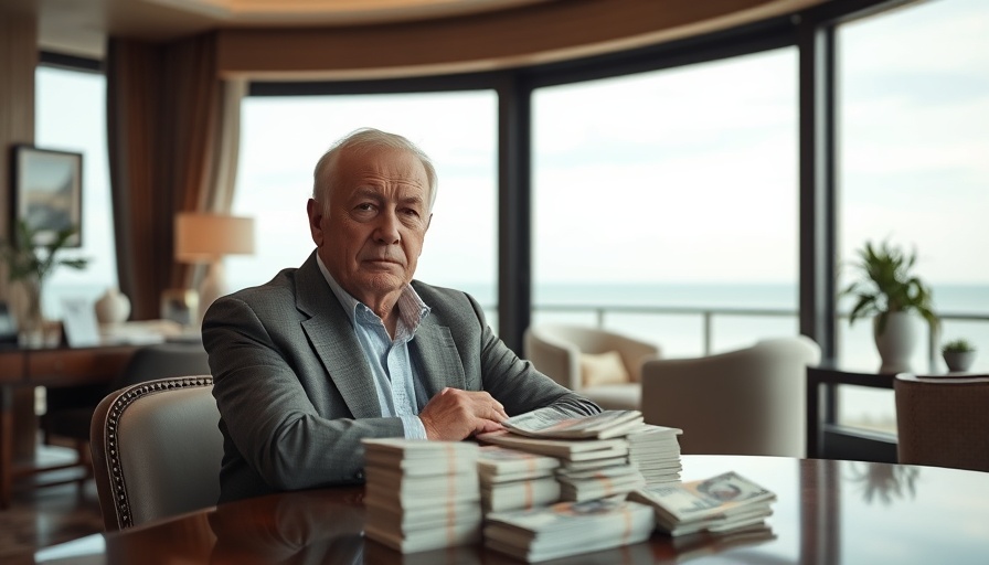 Older man with cash related to Lübecker Schließfach-Coup in an elegant room.