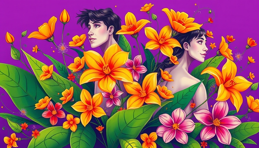 Abstract NSFW-Spiele und digitale Freiheit artwork with floral and human motifs.