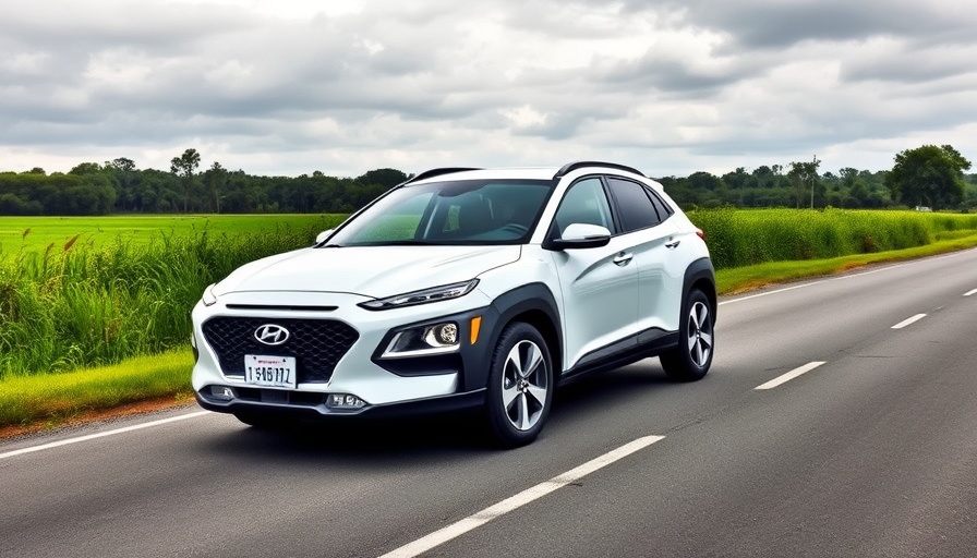 2026 Hyundai Kona parked on a country road
