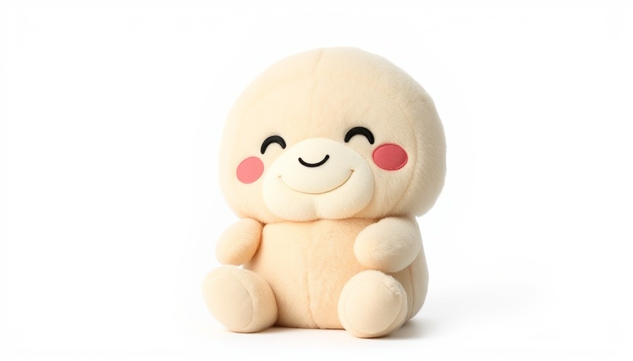 Jellycat Plüschneuheiten smiling plush dumpling toy.
