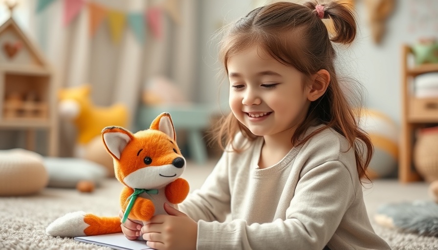 Girl with Nici Schmusetuch-Handpuppen drawing in cozy room.