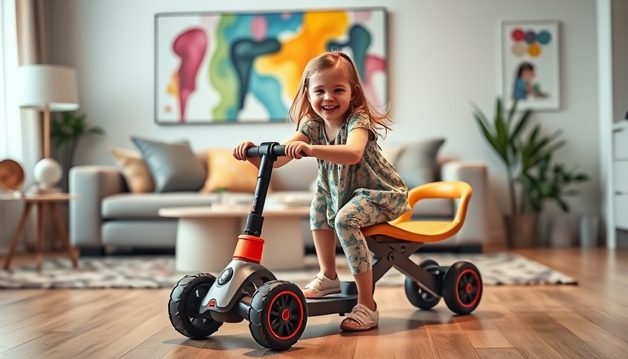 Children playing with Rock & Go LED toys in a colorful room.