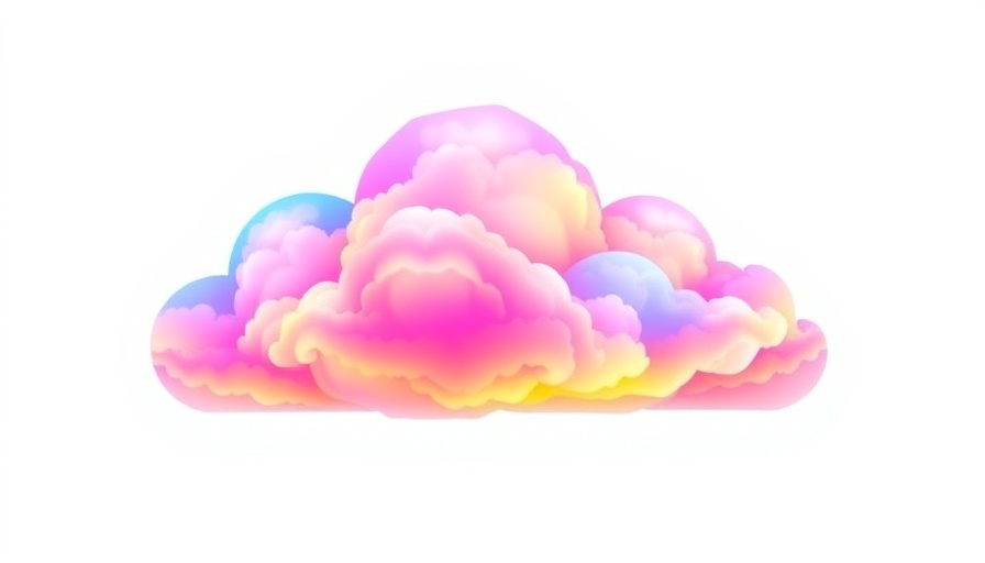 Sky Logo with colorful gradient on white background.