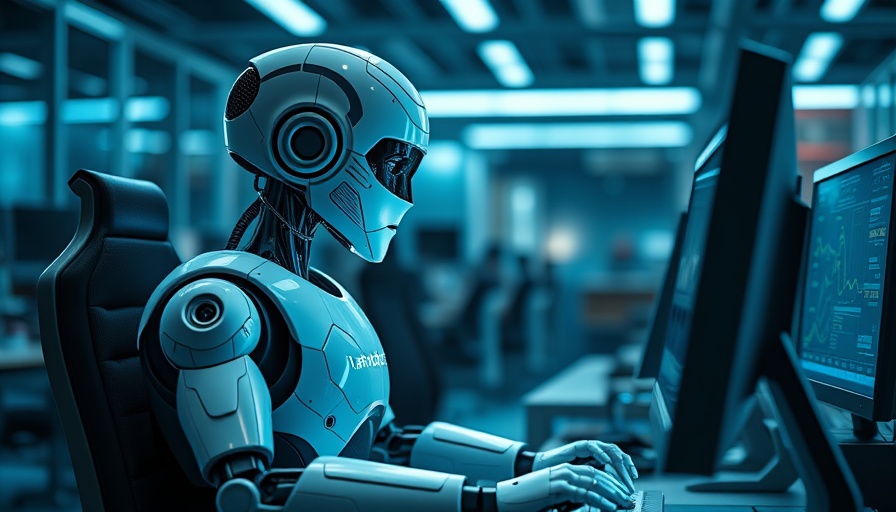 Futuristic robot at computer displaying 'I am not a robot' message, KI verstärkt unehrliches Verhalten.