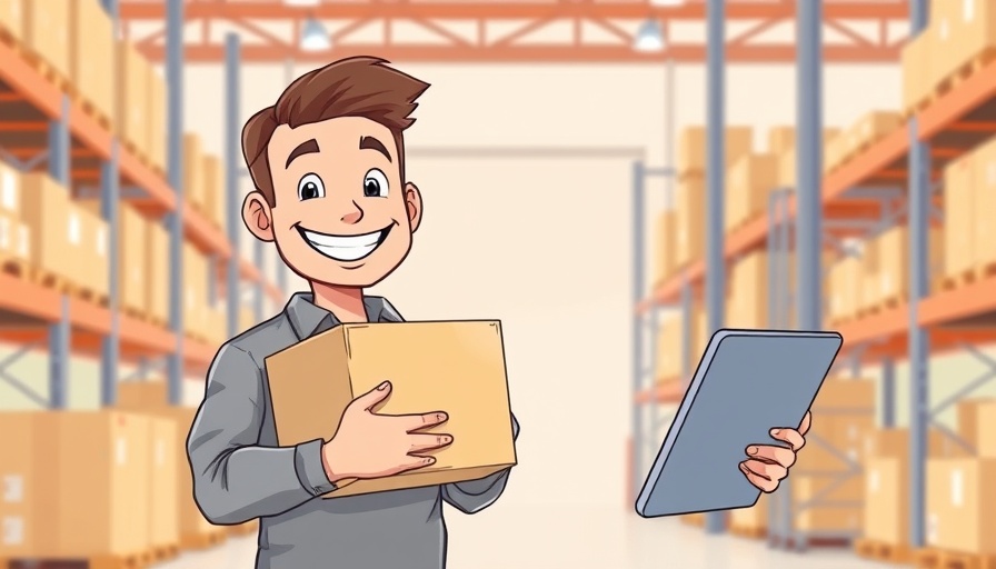 Man handling packages, symbolizing data protection risks in reselling.