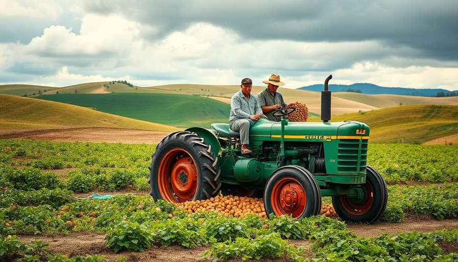 Kartoffelernte in Stormarn: Farmers harvesting potatoes in a field.