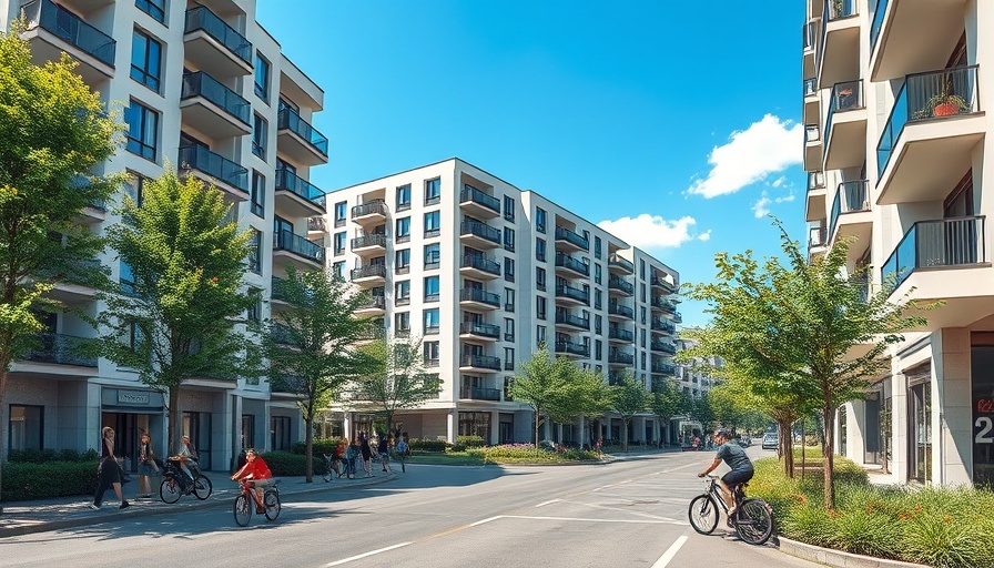Wohnprojekt Uetersen modern residential building with people interacting.