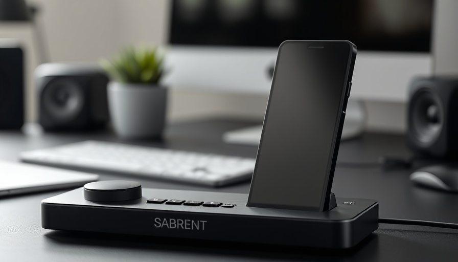 Sabrent-Dockingstation für 25 Euro on modern desk.