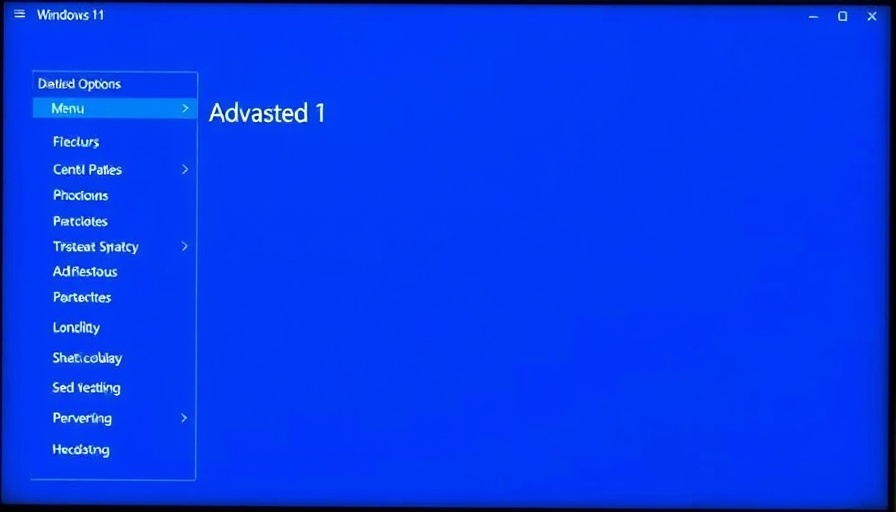 Windows 11 Quick Machine Recovery menu screen.