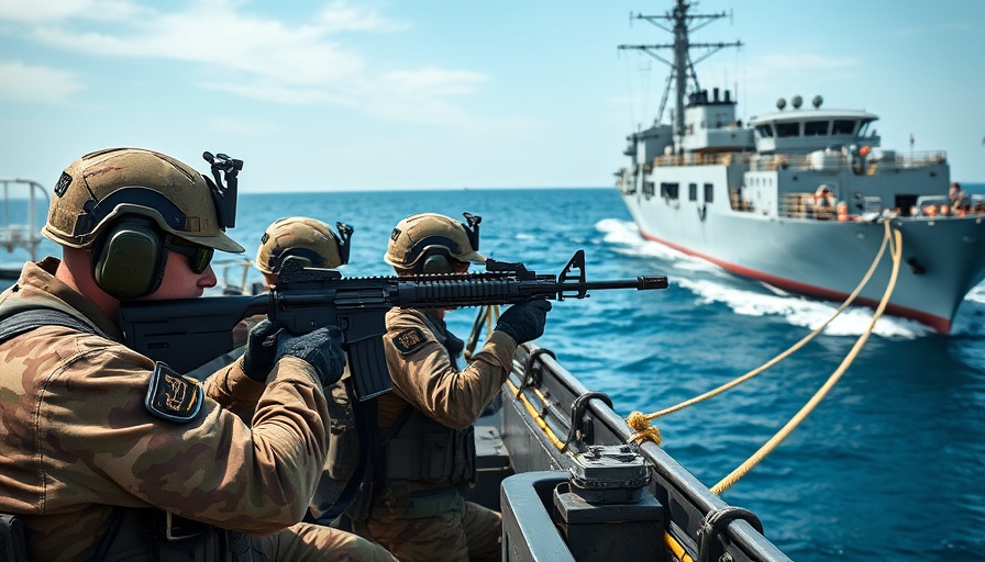 Military personnel in Schleswig-Holstein during a naval exercise.