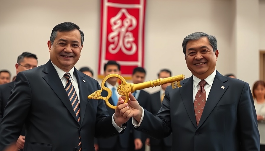 Integrierte Regionalleitstelle Bad Oldesloe ceremony with symbolic key.