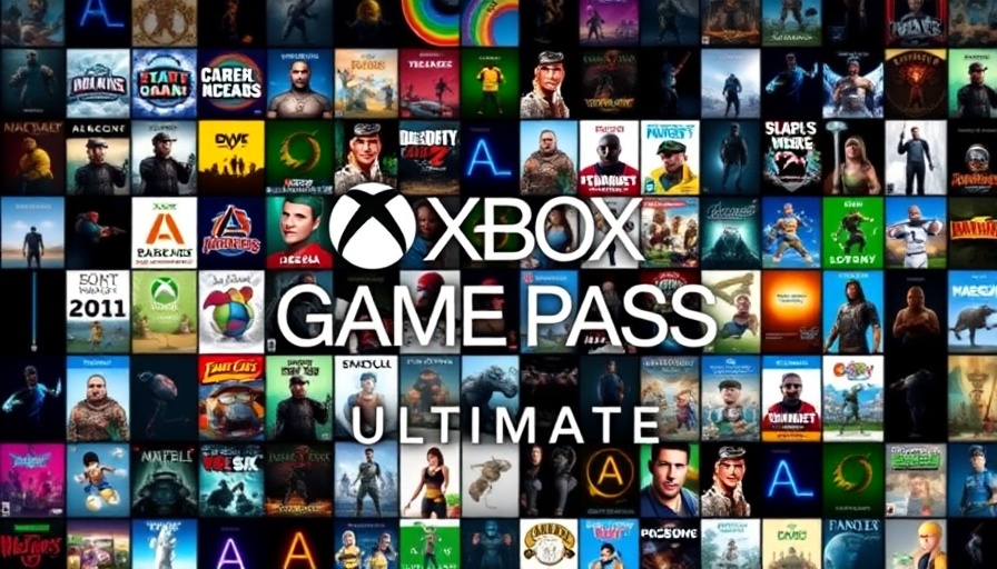 Xbox Game Pass Ultimate Cloud Gaming collage of game covers with Xbox logo.