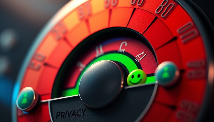 Privacy meter with emoji expressions illustrating different privacy levels for Tipps für digitale Privatsphäre.