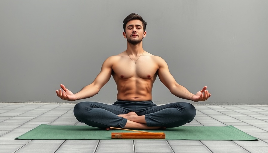 Individual meditating outdoor on yoga mat, Open Source-Umstellung in Schleswig-Holstein.