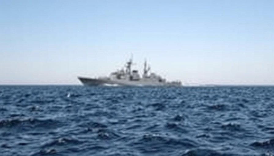 Russisches Schiff in der Ostsee.