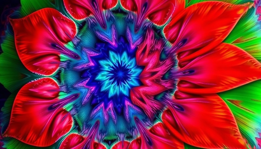 Abstract fractal pattern with bright colors representing EU Chatkontrolle.