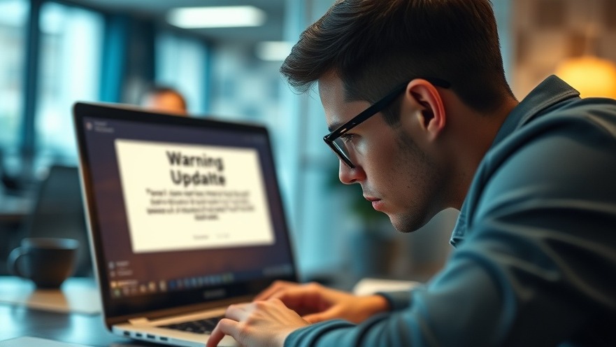 Focusing on Browser-Sicherheitsupdates at a desk, highlighting digital Sicherheit.