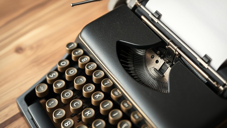 Vintage typewriter typing Datenschutz under soft lighting, embodying GDPR compliance.