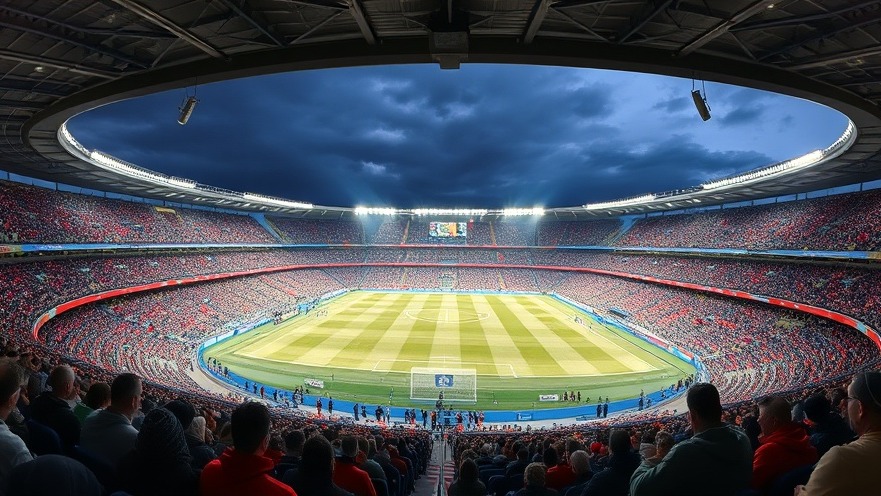 Fußball Bundesliga Übertragung: Volles Stadion aus Zuschauerperspektive