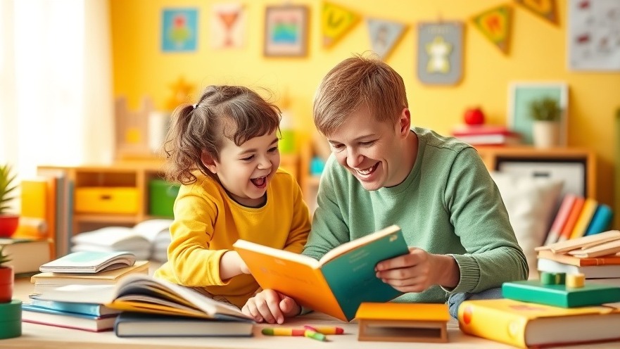 Parent and child enjoying Heimunterricht with kreative Lernmaterialien in a cozy setup.