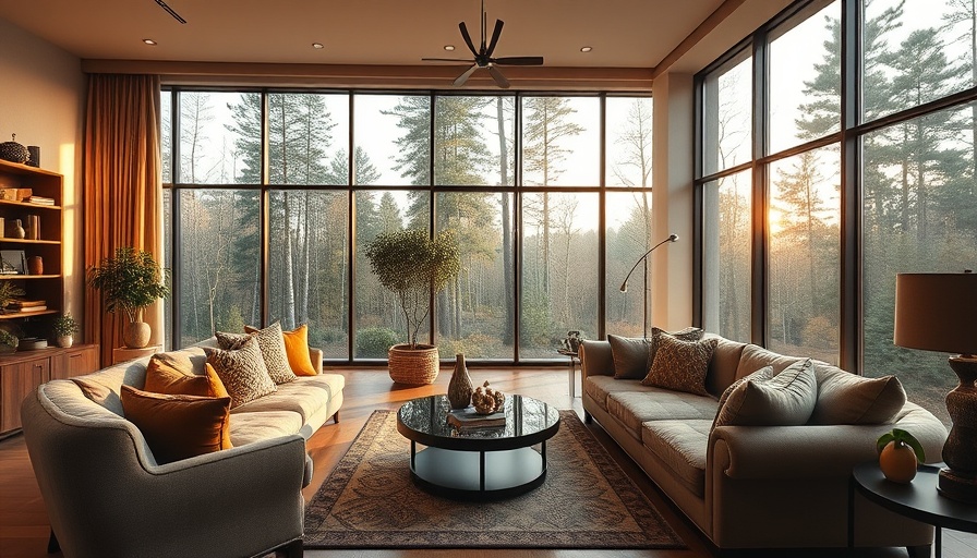 Cozy living room with elegant decor, lighting enhances daily living.