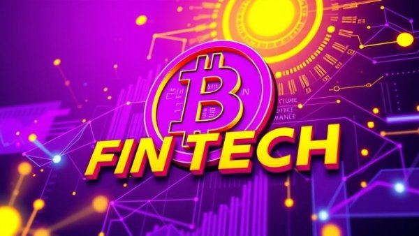 FintechZoom and Bitcoin futuristic concept with digital currency theme.