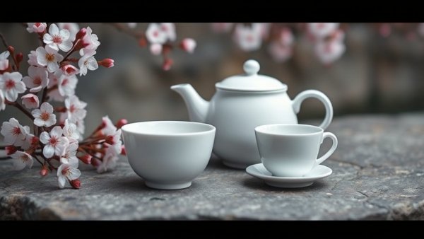 Mindful tea drinkers enjoy serene tea set in Connecticut.