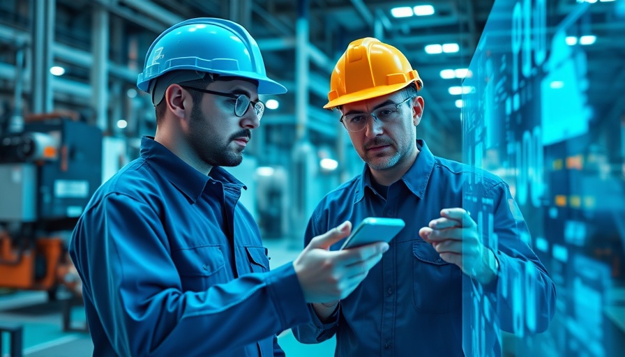 Engineers using holographic screens in high-tech industrial setting to Find FOK959S-M Model.
