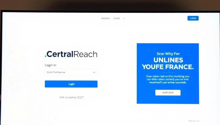 CentralReach Members Portal Login screen with email entry.