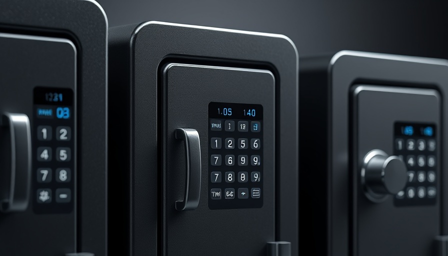 Advanced digital keypads on Liberty Safe locks, showcasing proper security features.