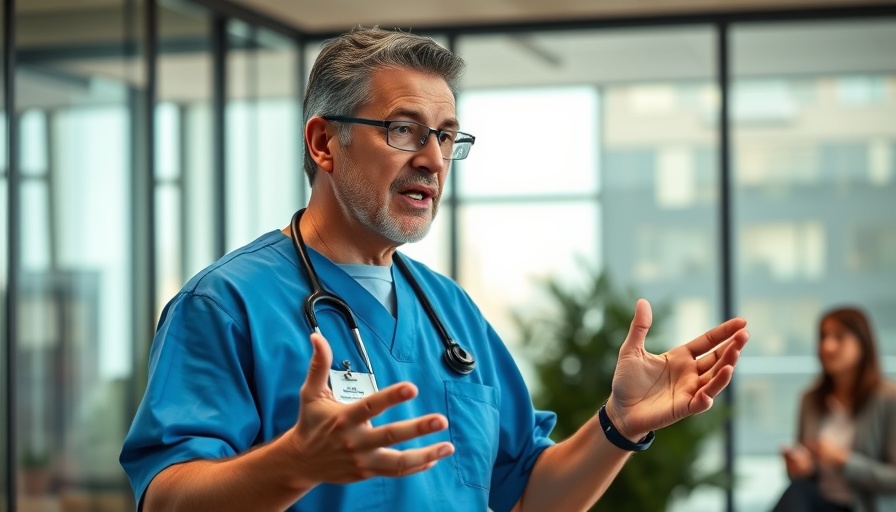Energetic doctor discussing real benefit behind weighted blankets.