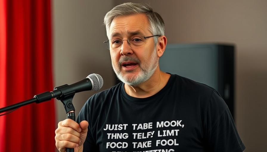 Man discussing morning habits that reprogram your biology in a studio.