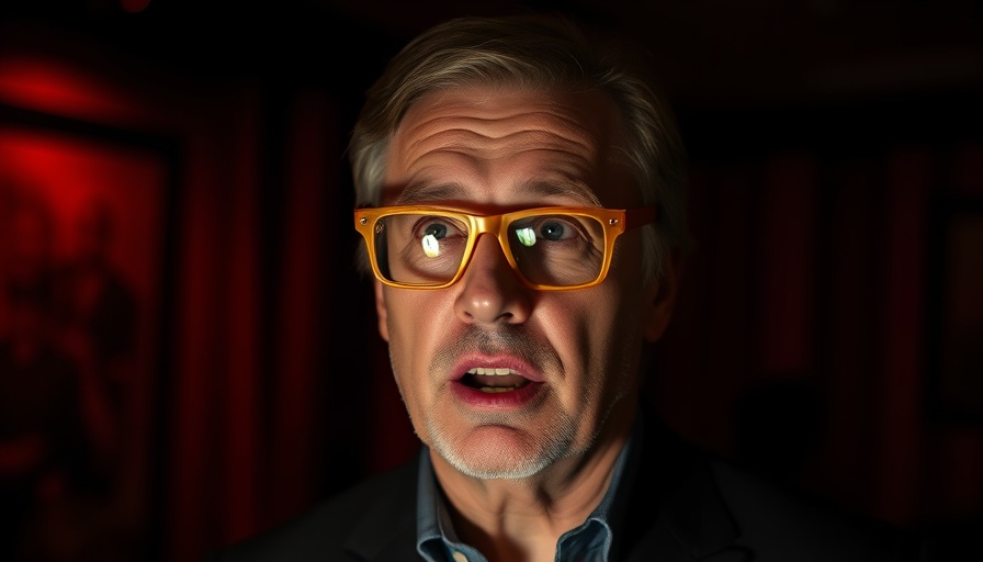 One Breath Trick That Extends Your Life: Man speaking in dim room.