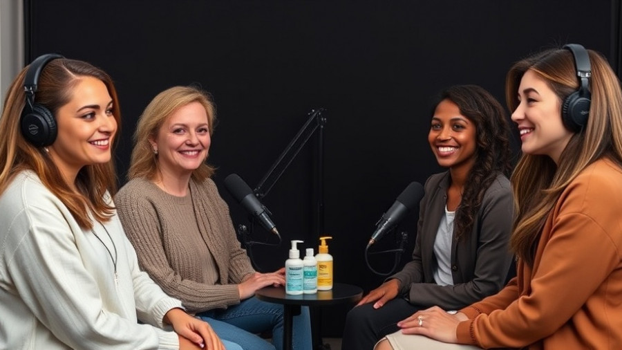 Podcast cover highlighting a skincare routine discussion to heal skin from the inside out.