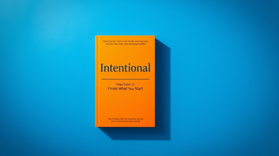 Bright orange 'Intentional' book cover for Intentional Productivity