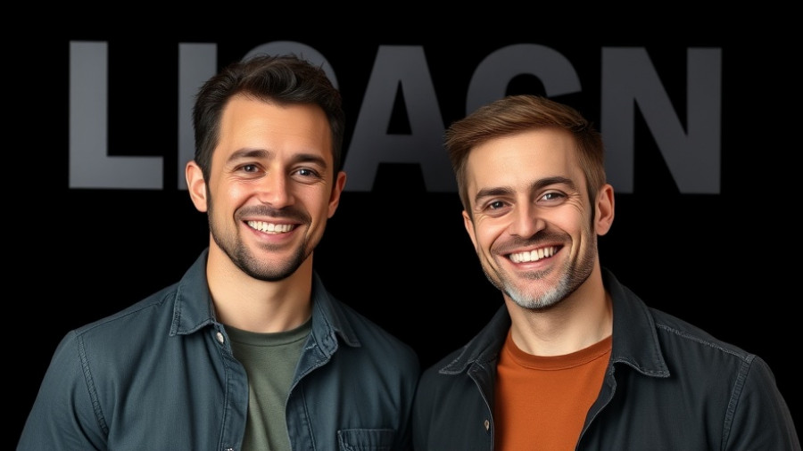 Men discussing 6G and 7G EMF effects, smiling confidently.