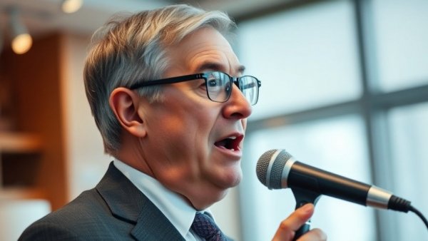 Older man speaking in a podcast studio setting.