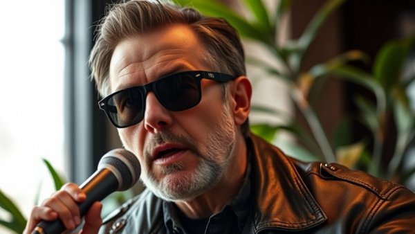 Man discussing how to test for mold during podcast.