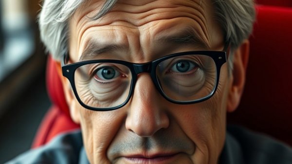 Middle-aged man with glasses speaking indoors about metabolism-boosting foods.