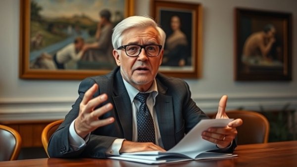 Older male expert discussing healthy foods spiking blood sugar.