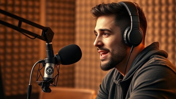 Athlete discussing overtraining and burnout in athletes on a podcast.