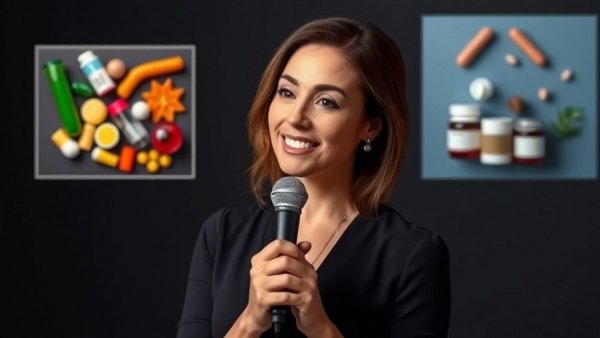 Rhonda Patrick's Longevity Routine: colorful vitamins and supplements.