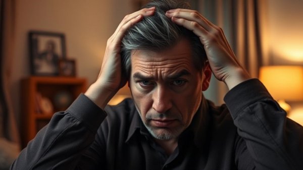 Middle-aged man experiencing stress, related to hidden causes of anxiety disorder.