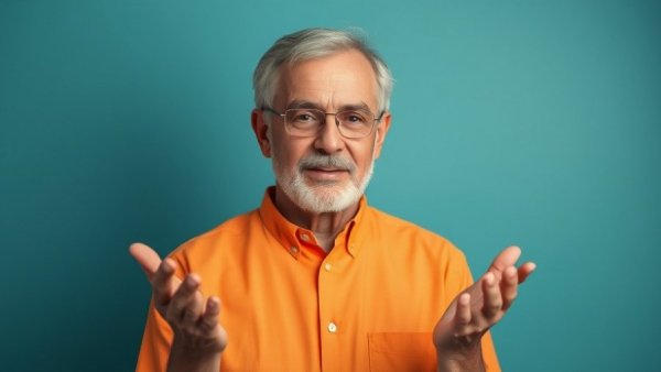 Calm middle-aged man explaining health, highlighting how carbs spike blood sugar.