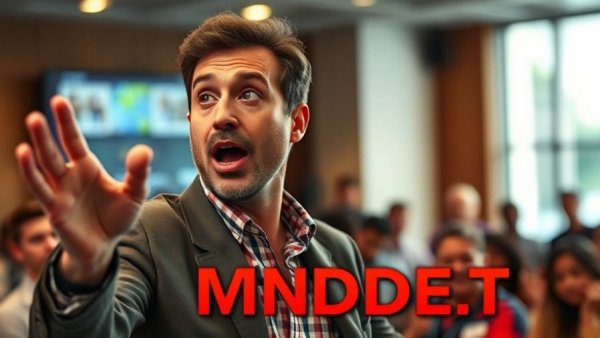 Dynamic speaker discussing mindset in seminar, enhancing productivity for executives.