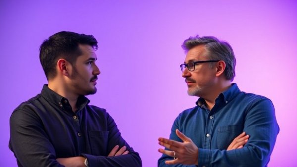 Businessmen discussing overcoming uncertainty in business.